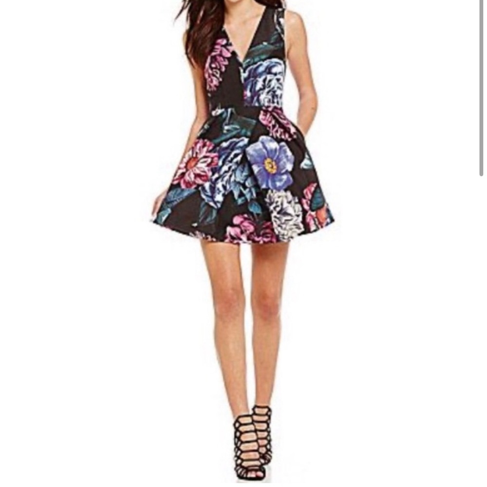 Keepsake the Label Floral V Neck Dress